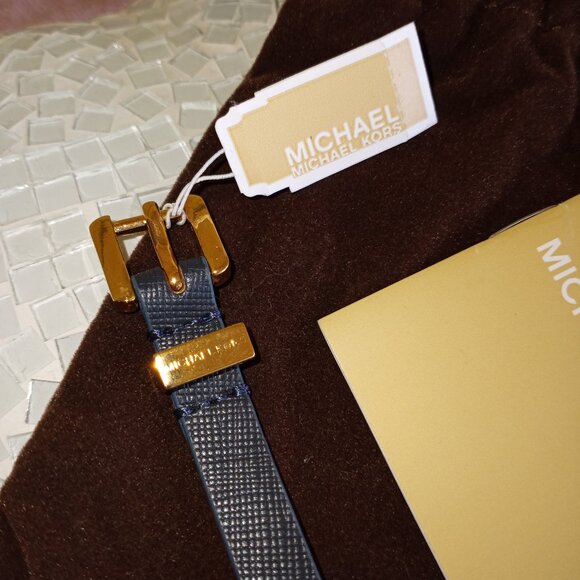 MK blue leather bracelet - Picture 14 of 16